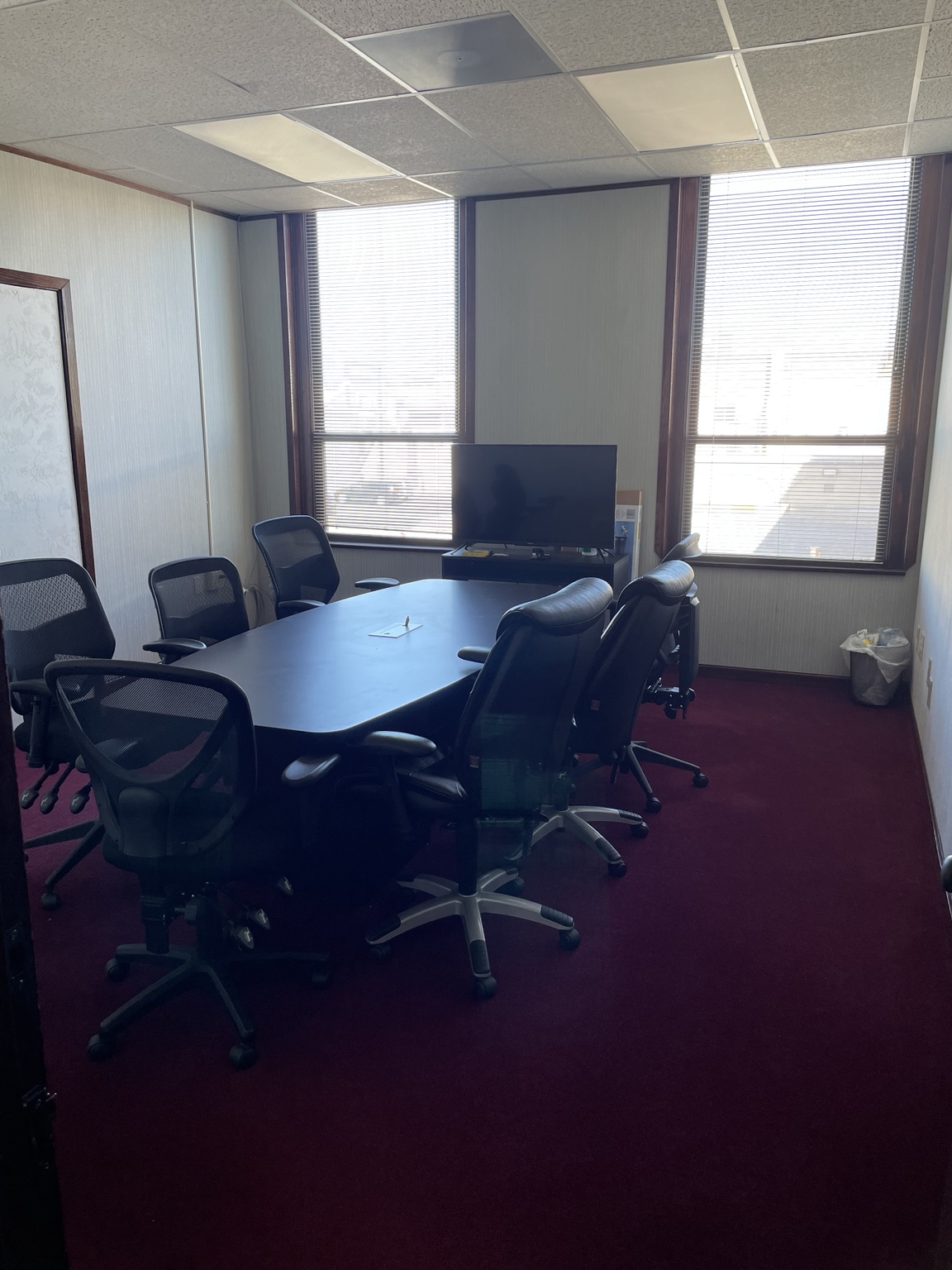Conference room with table and chairs
